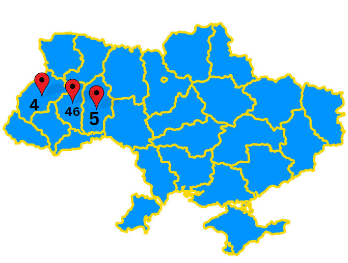 Географія проходження навчальної практики.